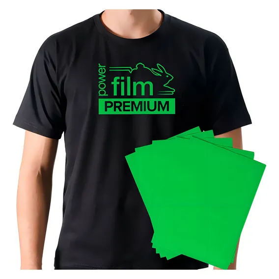 Power Film Premium - Verde - A4 - 10 Folhas Foto 1