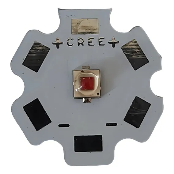 Power Led Cree Xpe2 3w Vermelho Deep Red 660nm Foto 1