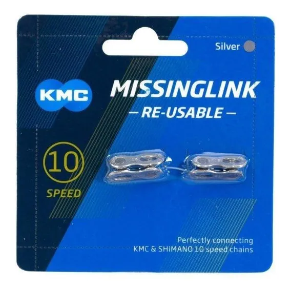 Power Link Kmc 9v Emenda Rápida Corrente P/ Bike Speed Mtb Foto 1