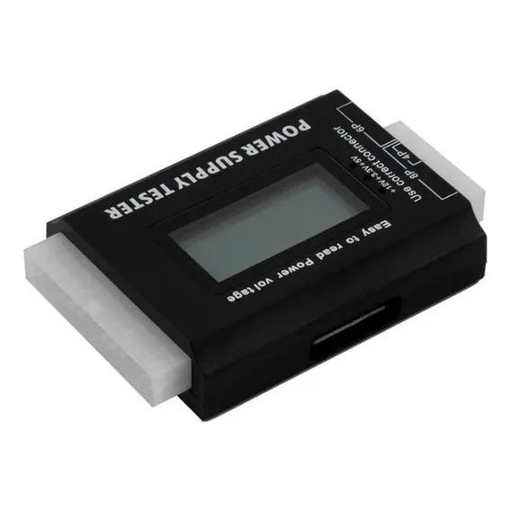 Power Supply Tester - Testador Digital Fonte Pc Cor Preto Foto 1