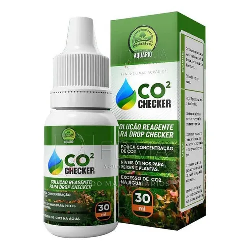 Powerfert Co2 Checker 30ml Solução Reagente Drop Checker Foto 1