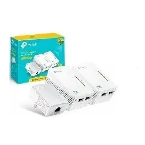 Powerline Extender Triplo Kit Tl Wpa4220 Tkit Av600 Tp-link Cor Branco Foto 1