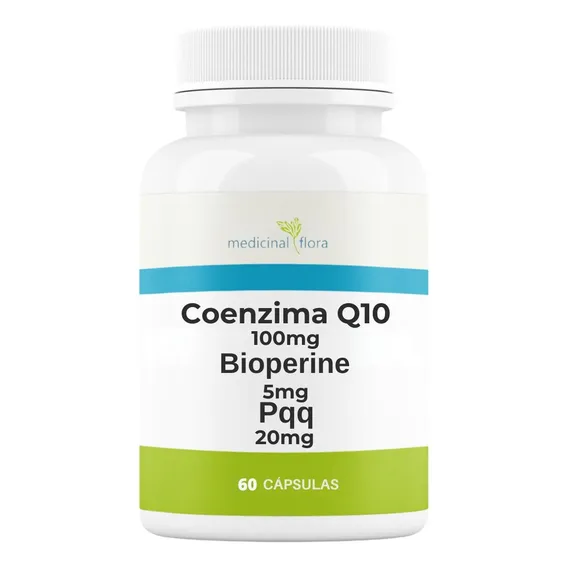 Pqq 20mg + Coenzima Q10 100mg + Bioperine 5mg - 60 Cápsulas Sabor Without Flavor Foto 1