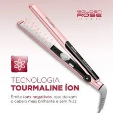 Prancha Alisadora Mondial Golden Rose/preto P-20 Foto mini  2
