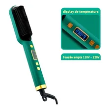 Prancha Escova Alisadora Com Pente Profissional 127/220V Foto  mini 1