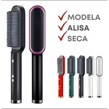 Prancha Escova Alisadora Com Pente Profissional Bivolt Verde Foto mini  3
