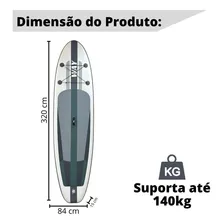 Prancha Inflável Importway Stand Up Cinza Completo Praia Foto mini  2