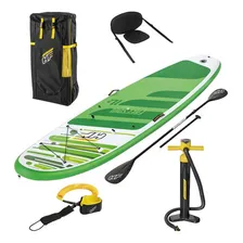 Prancha Standup Inflável Freesoul Leash Assento Remo Bestway Cor Verde Foto  mini 1
