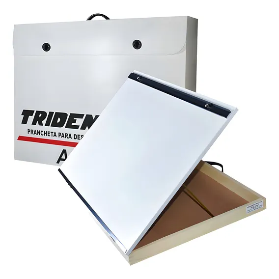Prancheta Desenho A2 Portátil Trident C/régua Paralela 500a2 Foto 1