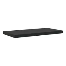 Prateleira 1 Metro Por 25cm Em Mdf Preto Com Suporte Fixação Foto mini 4