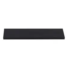 Prateleira 1 Metro Por 25cm Em Mdf Preto Com Suporte Fixação Foto mini 3
