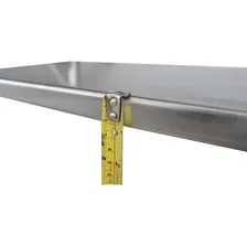 Prateleira Aço Inox Lisa Com Mão Francesa Sob Medida 50x40 Cor Cinza Foto mini  2