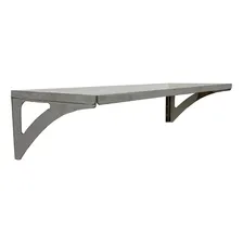 Prateleira Aço Inox Parede Decoração 57x21 M Foto mini 1