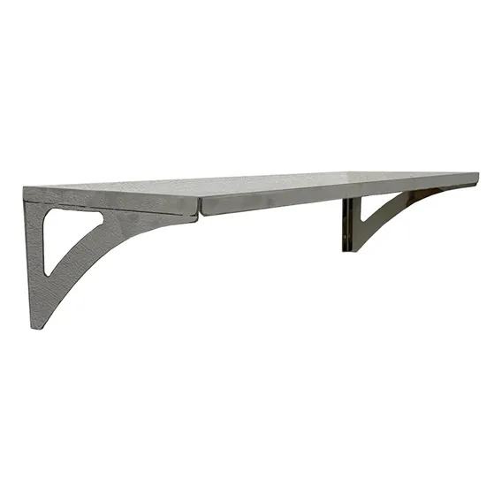 Prateleira Aço Inox Parede Decoração 57x21 M Foto 1