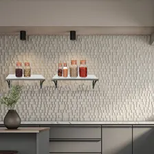 Prateleira Aço Inox Parede Decoração 57x21 M Foto mini 2