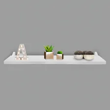 Prateleira De Parede Nicho Madeira Mdf 60x20 Branco 15mm Foto mini 2