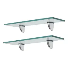 Prateleira De Vidro 50 X 20 Bico Tucano Kit 2 Pçs Foto  mini 1