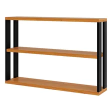 Prateleira Decorativa Industrial 1 Prateleira 100% Mdf Cor Marrom-claro Foto mini 2