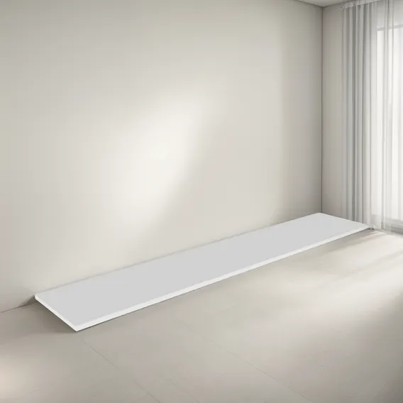 Prateleira Em Mdf 180 Cm Branco Industrial Foto 1