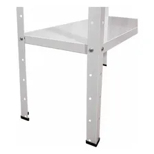Prateleira Estante Aço Multiuso 6 Bandejas Regulável St2952 Cor Branco Foto mini 4