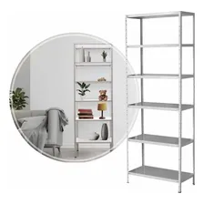 Prateleira Estante Aço Multiuso 6 Bandejas Regulável St2952 Cor Branco Foto mini 1