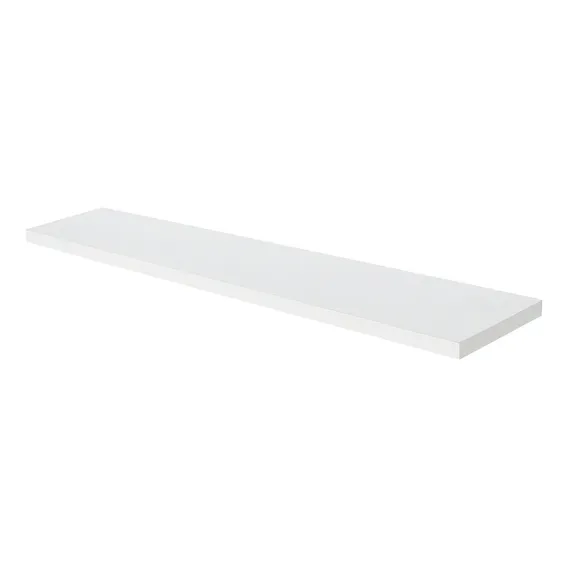 Prateleira Estante Branco Mdf 10x60 Cm Suporte InvisÃvel Foto 1