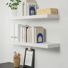 Prateleira Mdf Branca Suporte Invisível 10x30 Decoração Foto mini 4
