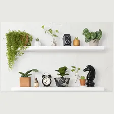 Prateleira Mdf Branca Suporte Invisível 10x30 Decoração Foto mini 2