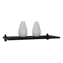 Prateleira Média 60x20cm Preta Mdp Elegante Metaltru Foto mini  3