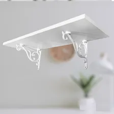 Prateleira Montefiorale Decor 80x25cm Mdf Colonial Provençal Cor Branco Foto mini 4