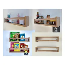 Prateleira Nicho Porta Livro Quarto Infantil Mdf Madeira 3un Foto mini  3