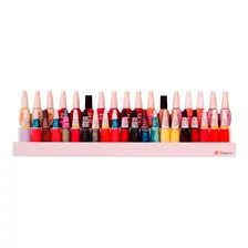 Prateleira Para Esmaltes Com Aba Jumbo Kit 2pç Cor Branco Foto mini  2
