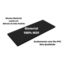 Prateleira Placa Mdf 15mm Preto Tx 50x20 S/ Suporte Foto mini  3