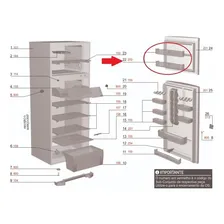 Prateleira Porta Congelador Refrig Electrolux Dc46/48/dc47g Foto mini 3