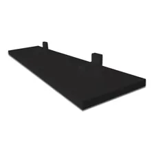 Prateleira Simples Preta 60x20 Cm Com Suporte Em Mdf Cor Preto Foto mini 1
