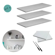 Prateleira suporte invisÃvel DiCarlo Suporte invisÃvel Suporte InvisÃvel branco mdf - 20cm e 1.5mm de espessura - suporta até 30kg Foto mini 1