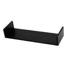 Prateleira U 50cm Mdf Fotos Livros Cozinha Decoração Quarto Cor Preto Foto  mini 1