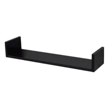 Prateleira U 80 X 15cm Preto Suporte Invisivel Foto mini  2
