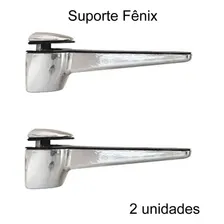 Prateleira Vidro 80cm X 20cm X 8mm Incolor Suportes FĂȘnix Foto mini 3