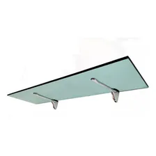 Prateleira Vidro 90 Cm X 25 Cm X 8mm Verde Suportes Pelicano Foto mini 1