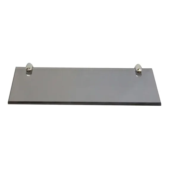 Prateleira Vidro Porta Shampoo 40 Cm X 15 Cm X 8 Mm Fumê Foto 1