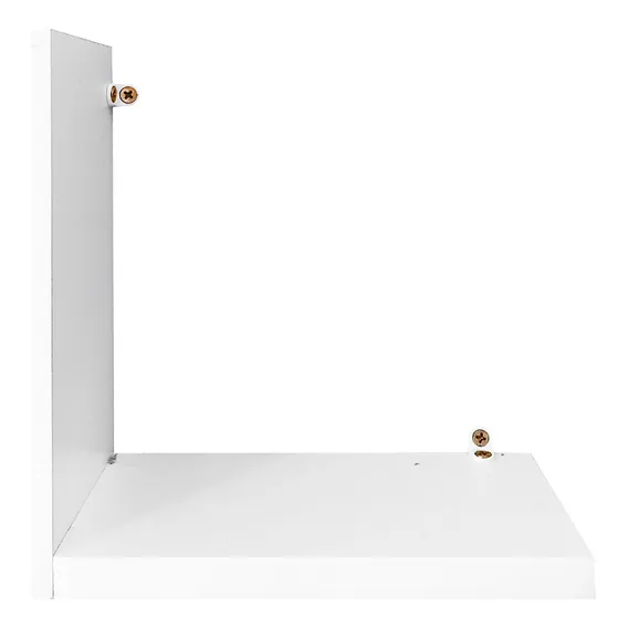 Prateleiras Para Decoração Tipo L Kit 4 Peças Cor Branco Foto 1