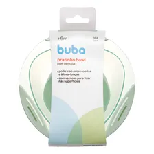 Pratinho Bowl Tigela Alimentação Blw Com Ventosa Buba Verde Foto mini  2