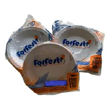 Prato Ø 15cm P/bolo - 500 Un.- Descartáveisjá Cor Branco Foto mini  2