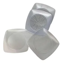Prato Acrílico Resistente 15cm Transparente - Kit 20 Un Foto mini 4