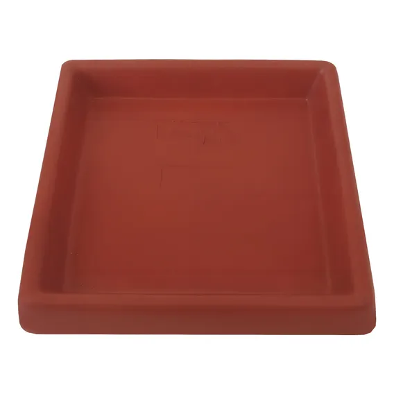 Prato Base Quadrado Para Vaso De Planta Em Polietileno 30 Cm Foto 1