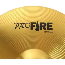 Prato Bateria Crash 16'' Pro Fire Alloy Prato De Ataque Foto mini 2