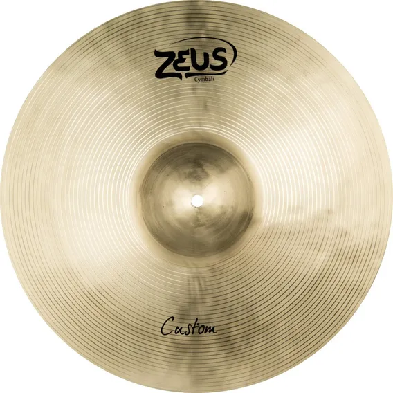 Prato Bateria Zeus Custom Ataque Crash 18 Pol Zcc18 B20 Cobr Foto 1