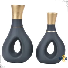 Prato Bolas Vasos Decorativos Cerâmica Mesa Centro Sala Pret Foto mini 2