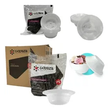 Prato Cumbuca Funda Descartável 15cm Tr 200 Unidades Cor Transparente Foto mini 1